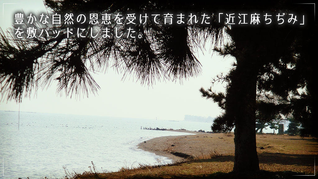 滋賀の伝統が生んだ、近江麻竿干しちぢみ敷きパッド。素敵な日本
