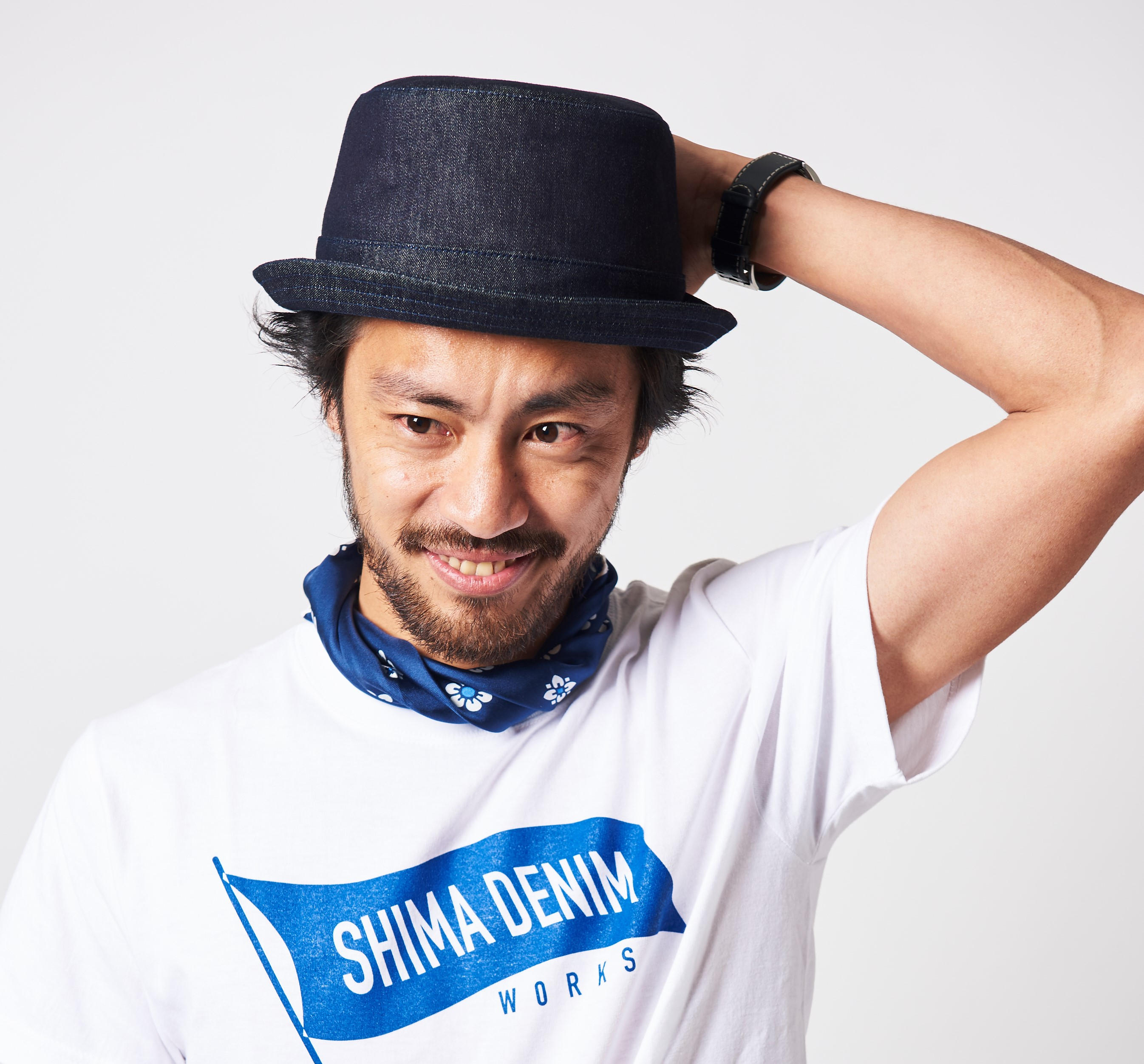 45rpm ハット サイズ2 インディゴ 美品 先行販売】インディゴデニムハット - (世界唯一。さとうきびから生まれ