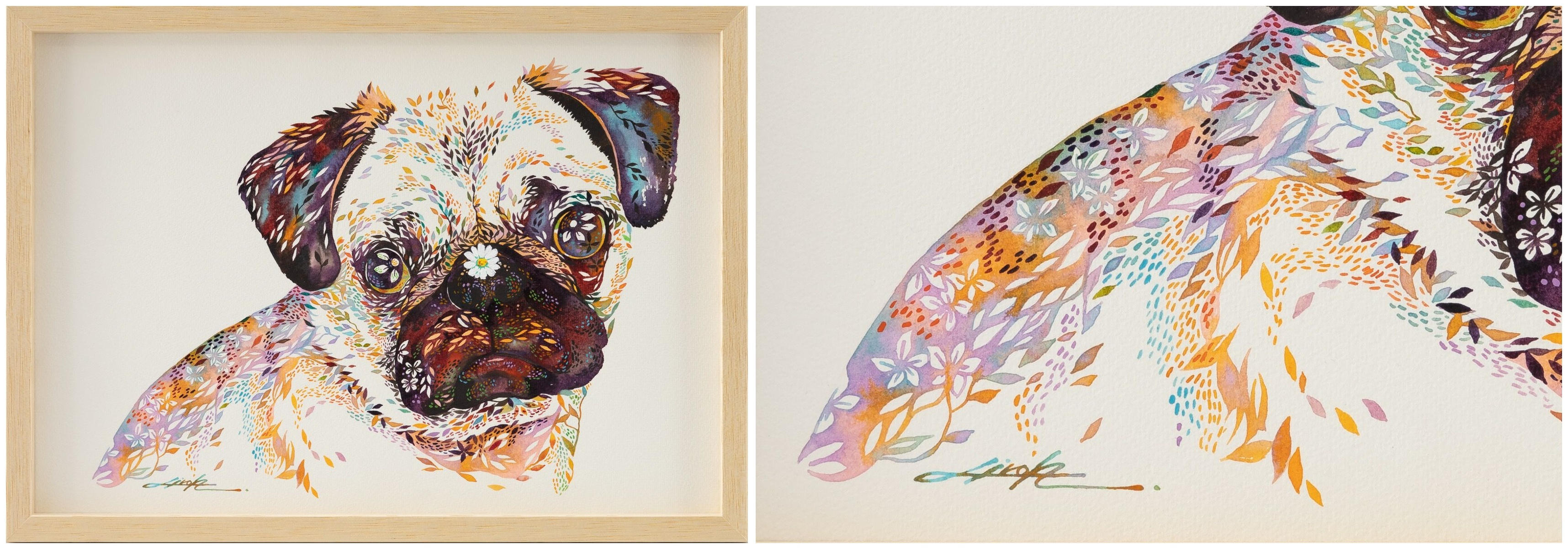 アート作品：「パグ」（タケダヒロキ さん） - (例:【39歳。中間管理職