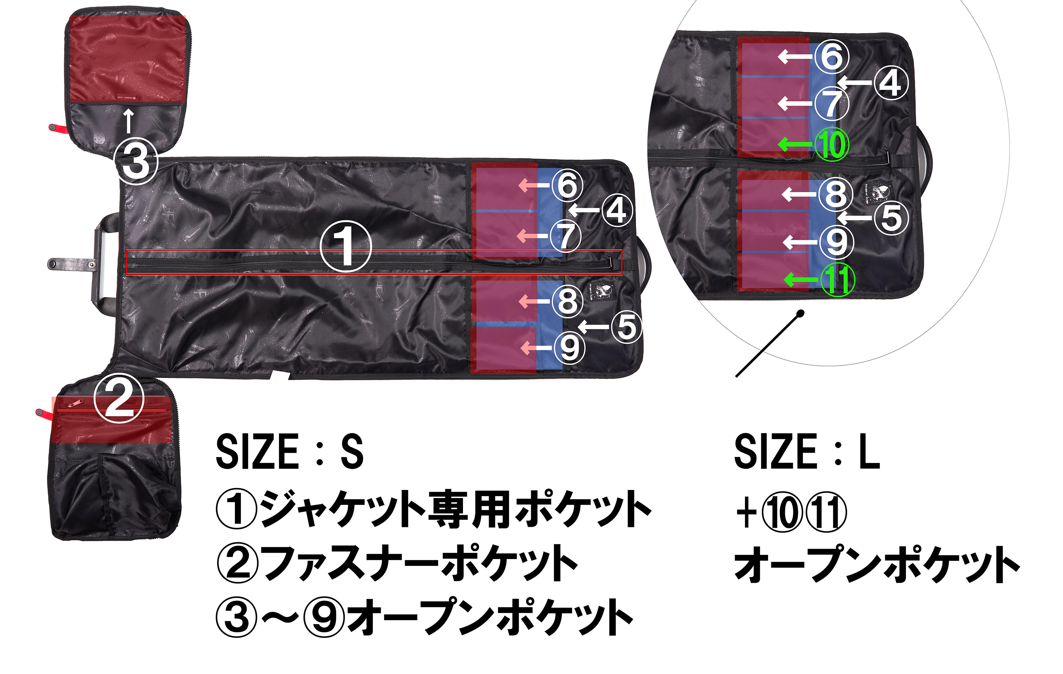 薄く畳んで収納できる】高機能ボストンバッグ『kingsman（キングスマン