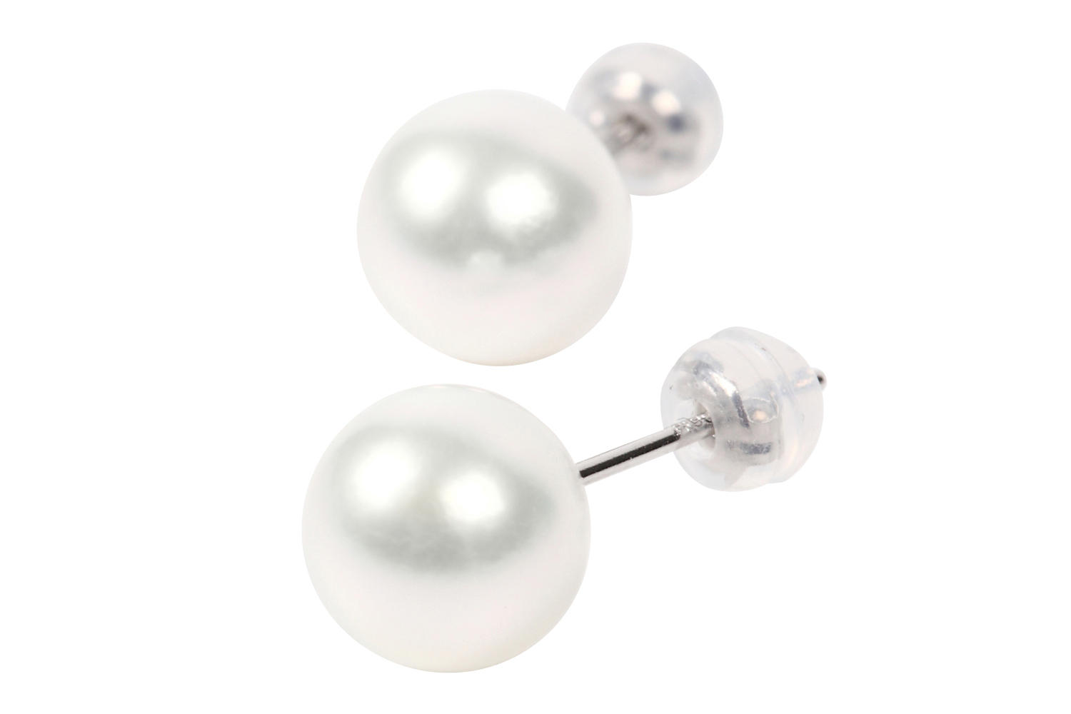 壱岐真珠 無調色あこや真珠ピアス 8.0-8.5mm pt900（プラチナ900