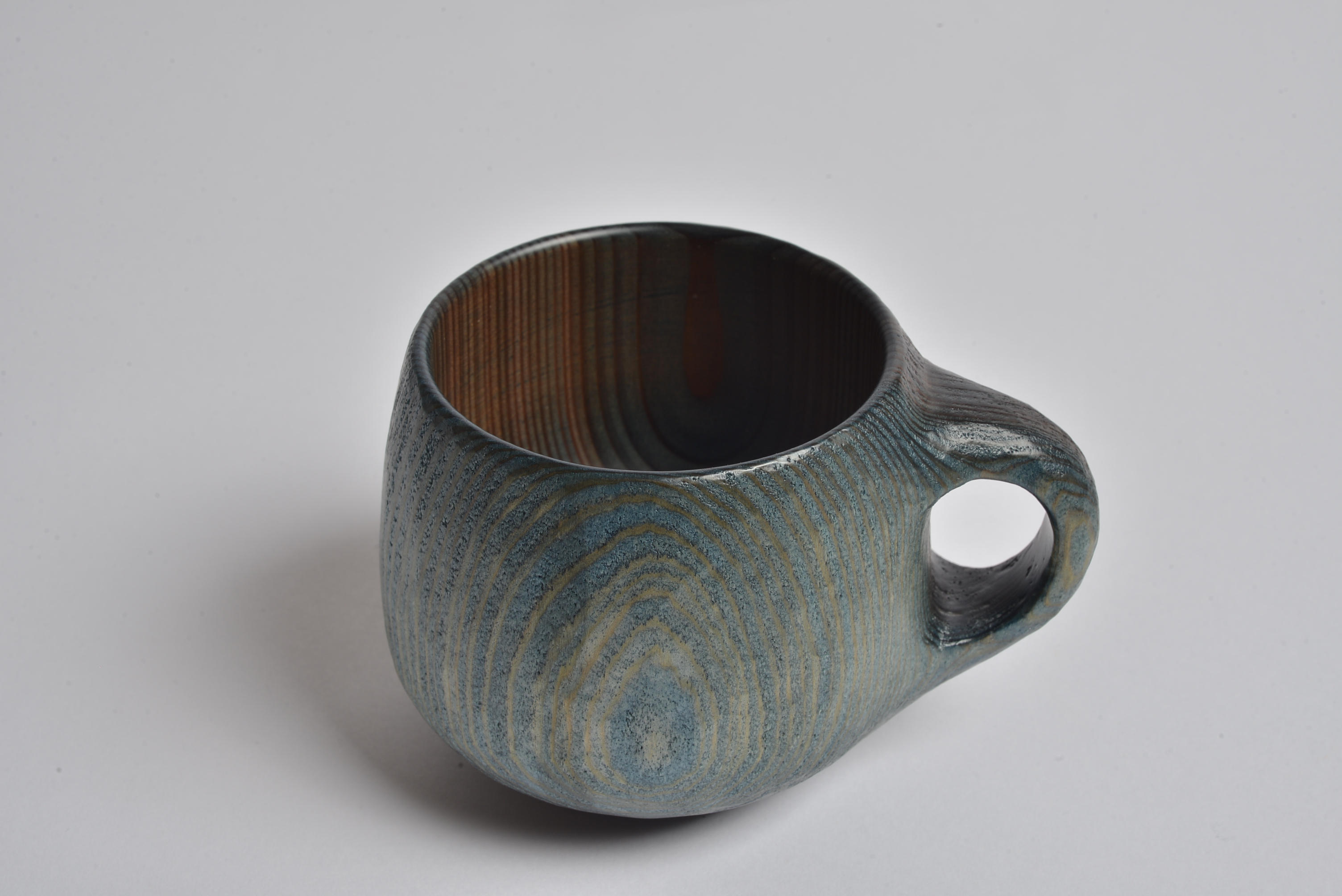 テーブルヤポニカ マグ 藍染め〈青〉 - (［ヤポニカ］杉材の優しい