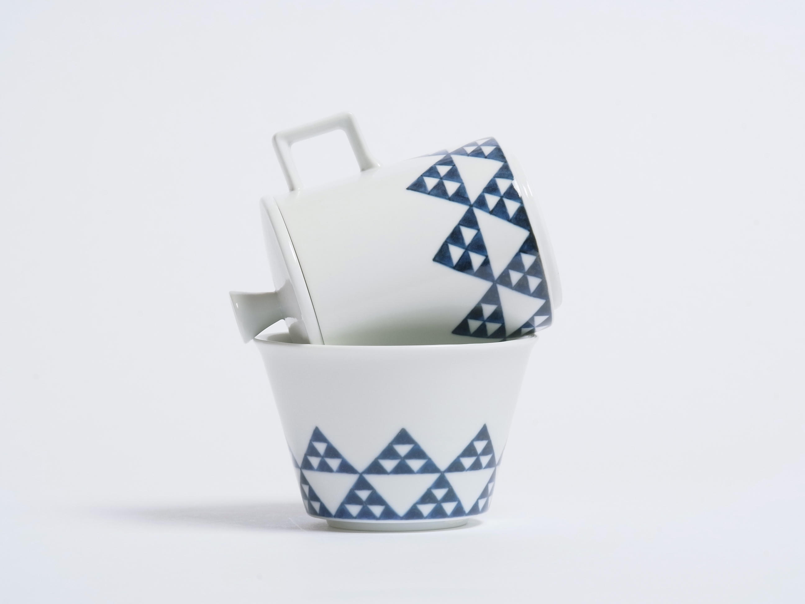 鱗文 品鑑茶具 - (［李荘窯］有田焼人気窯元のコンパクト茶器セット