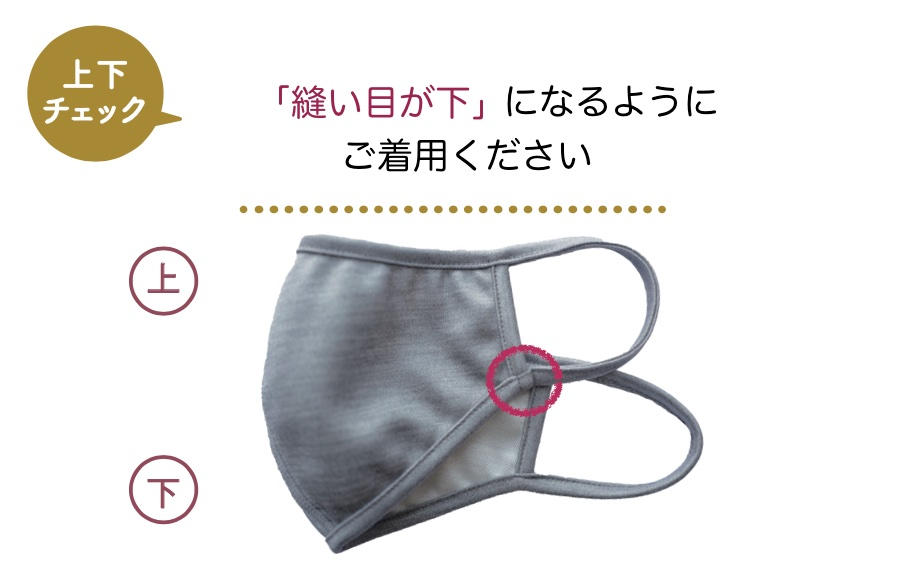 洗濯機で洗えるシルク100%フェイスフィットマスク【シルバー】(L