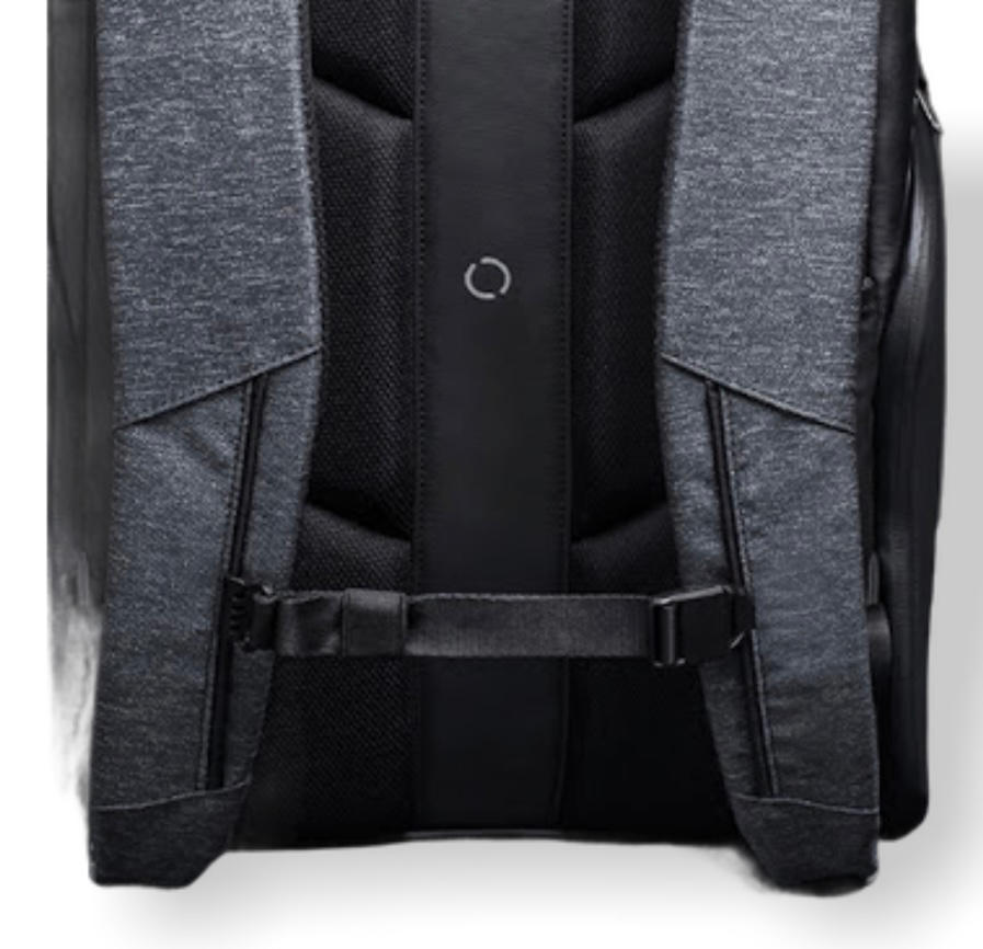 FlexPack PRO防水ポケット搭載・直立する盗難対策済み多機能リュック