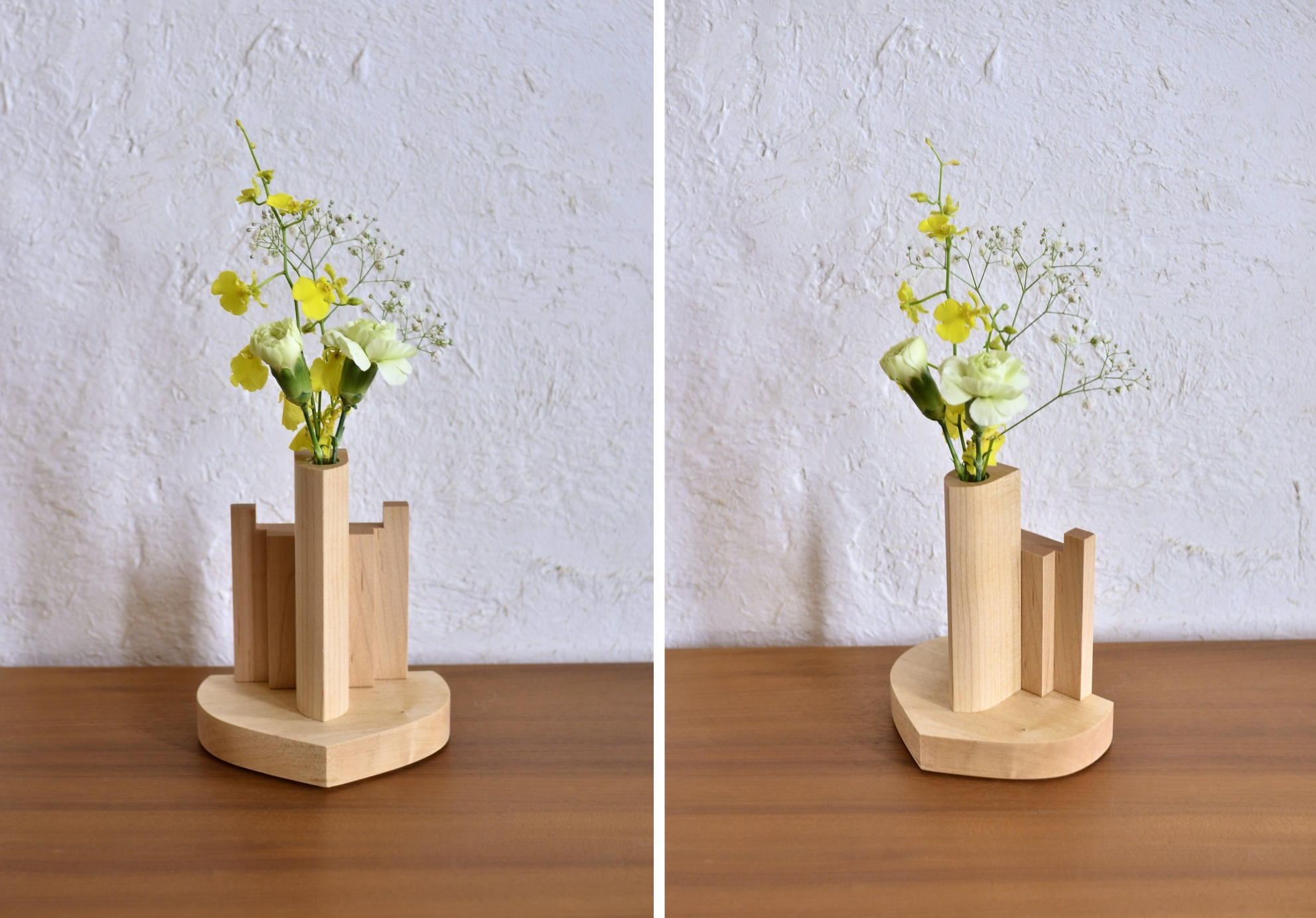 厨子の隣りに 花挿し - (“祈り”を身近に、心に癒しを。木工一筋43年の