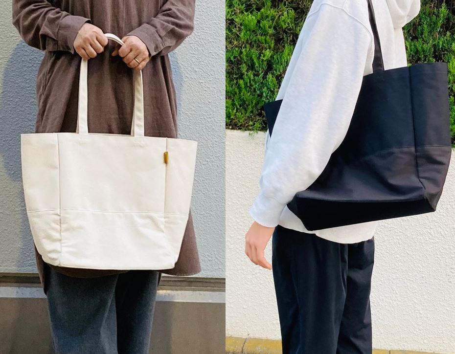レジカゴから移し替え不要＞二層構造のアイディアエコバッグ