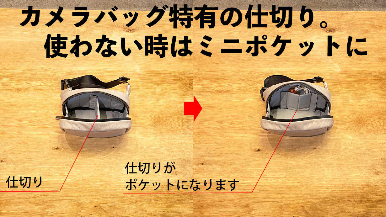 撥水×コンパクト×機能性｜ミラーレスカメラ用ボディバッグlauff