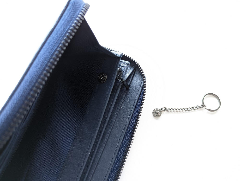 新品未使用 博多織 「琥珀」 レザー 長財布 近江屋 クリームグリーン セット割20%OFF】博多織「琥珀織」ラウンド型長財布＋ラウンド型