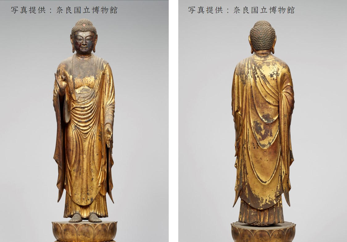 仏師・快慶晩年の作「阿弥陀如来立像」がご本尊。西方院の奈良塀修復