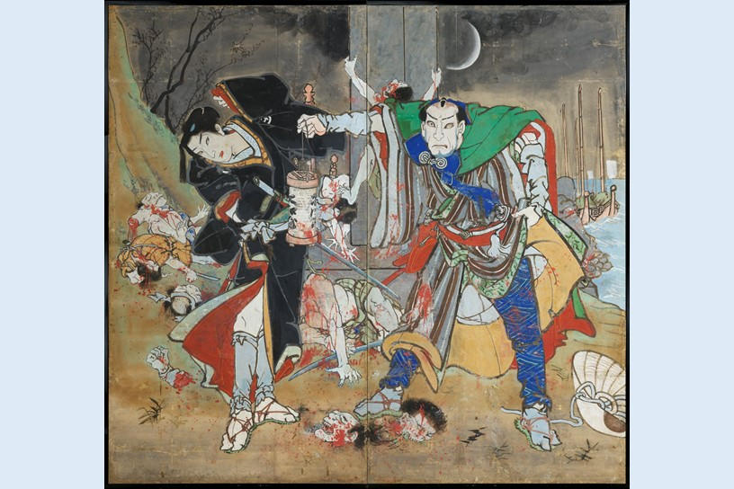 土佐の天才絵師【絵金】幻の六曲一隻屏風を修復したい！ | クラウド