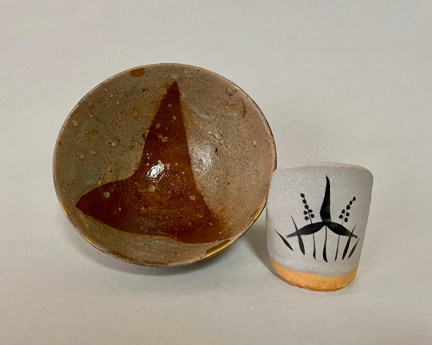 陶片煎餅3枚組（沢瀉文・朝鮮唐津 ・編笠形唐草文）】 - (亡き友のお寺