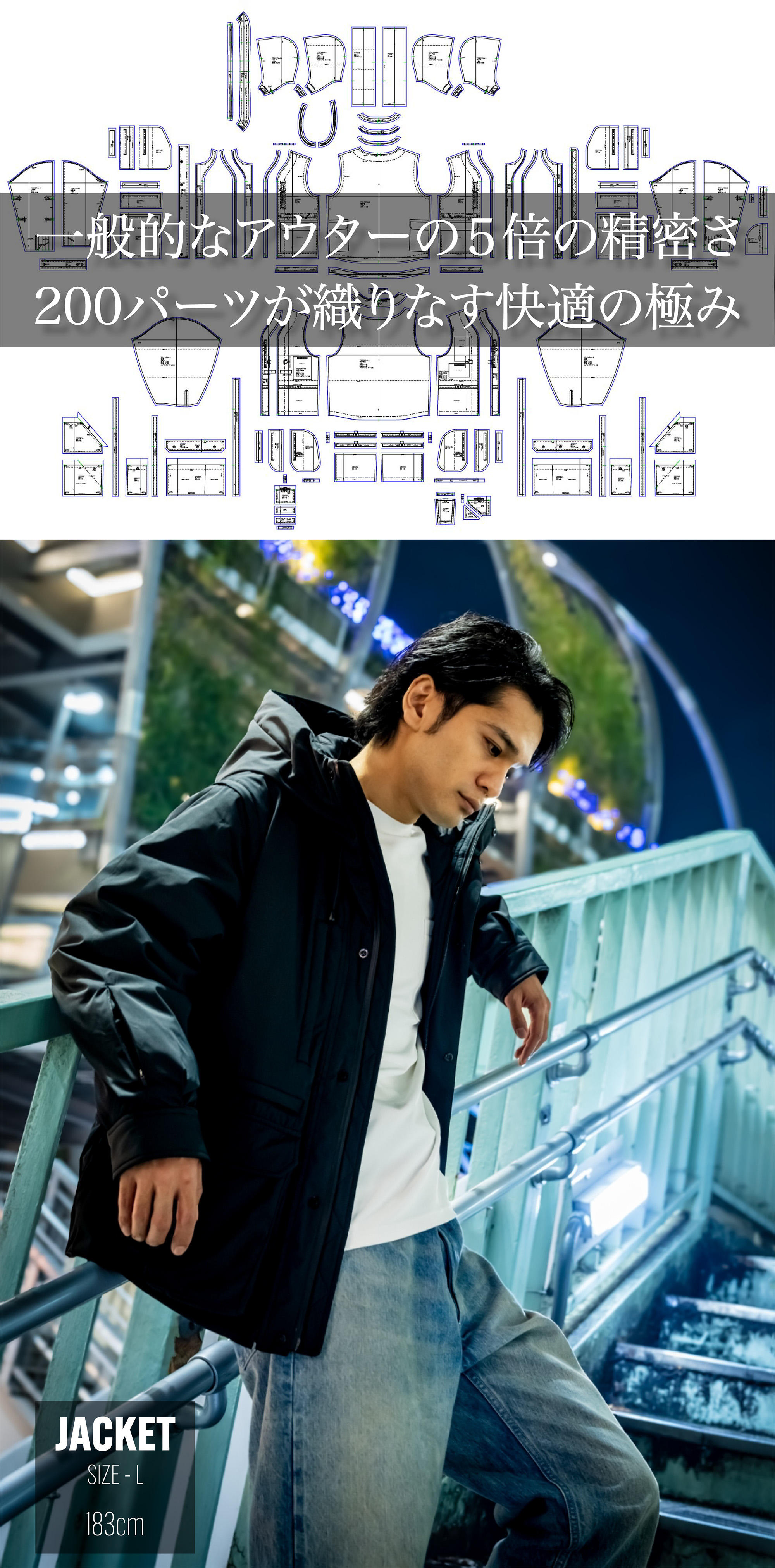 RE:LORE　究極の4WAY手ぶらアウター RE:LORE 究極の4WAY手ぶらアウター 先着順／残り4着のみ】クラファンNo.1