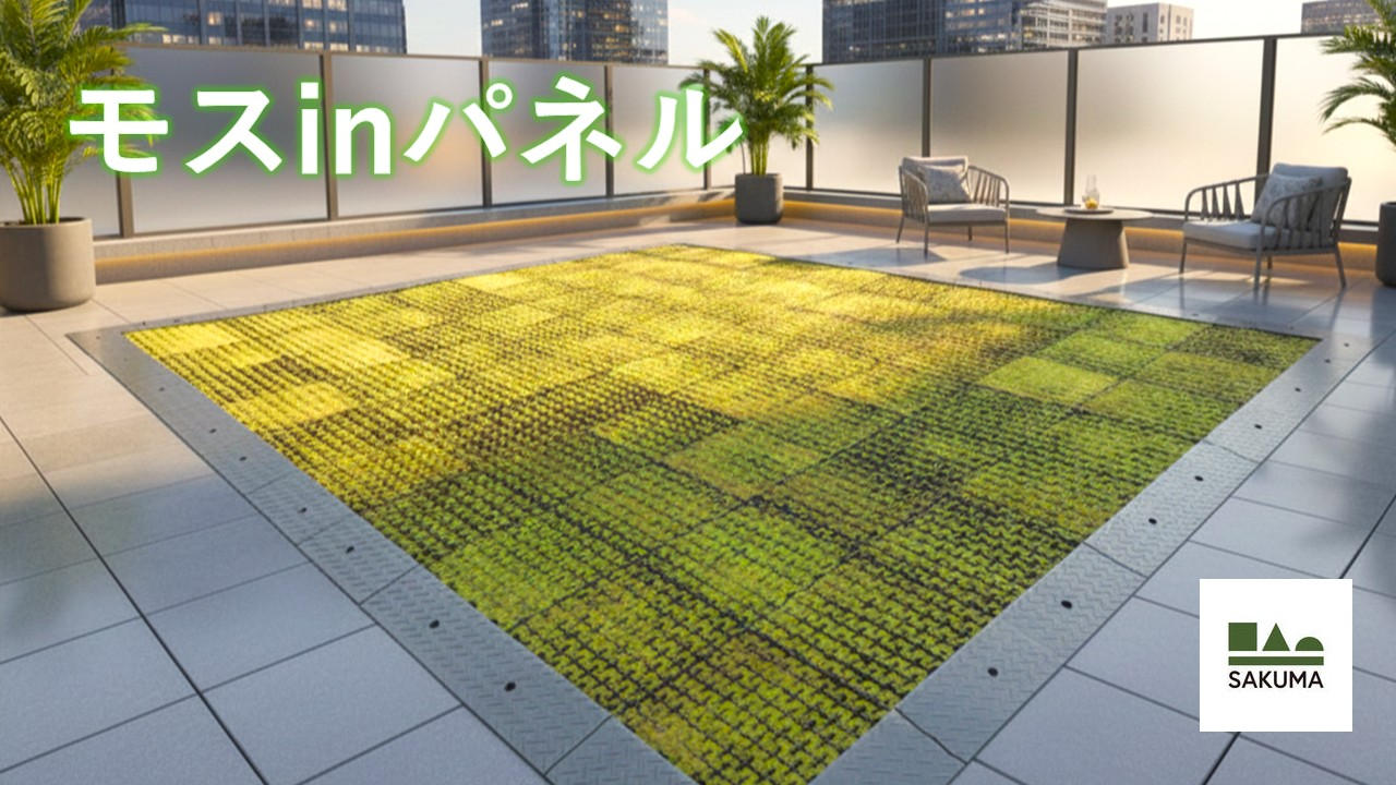お手入れ簡単！ベランダOK！芝のように使える踏んでも枯れにくい天然苔