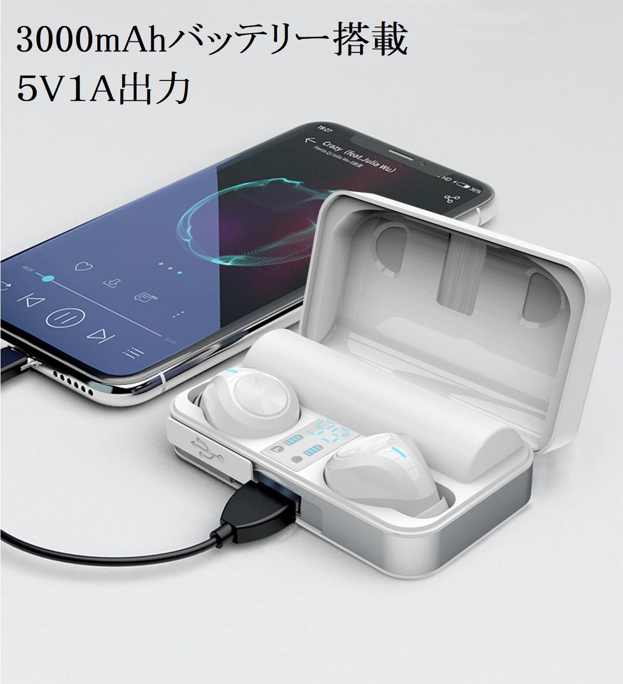 この機能で1万円以下。スマホ充電も可能な、完全防水ワイヤレス