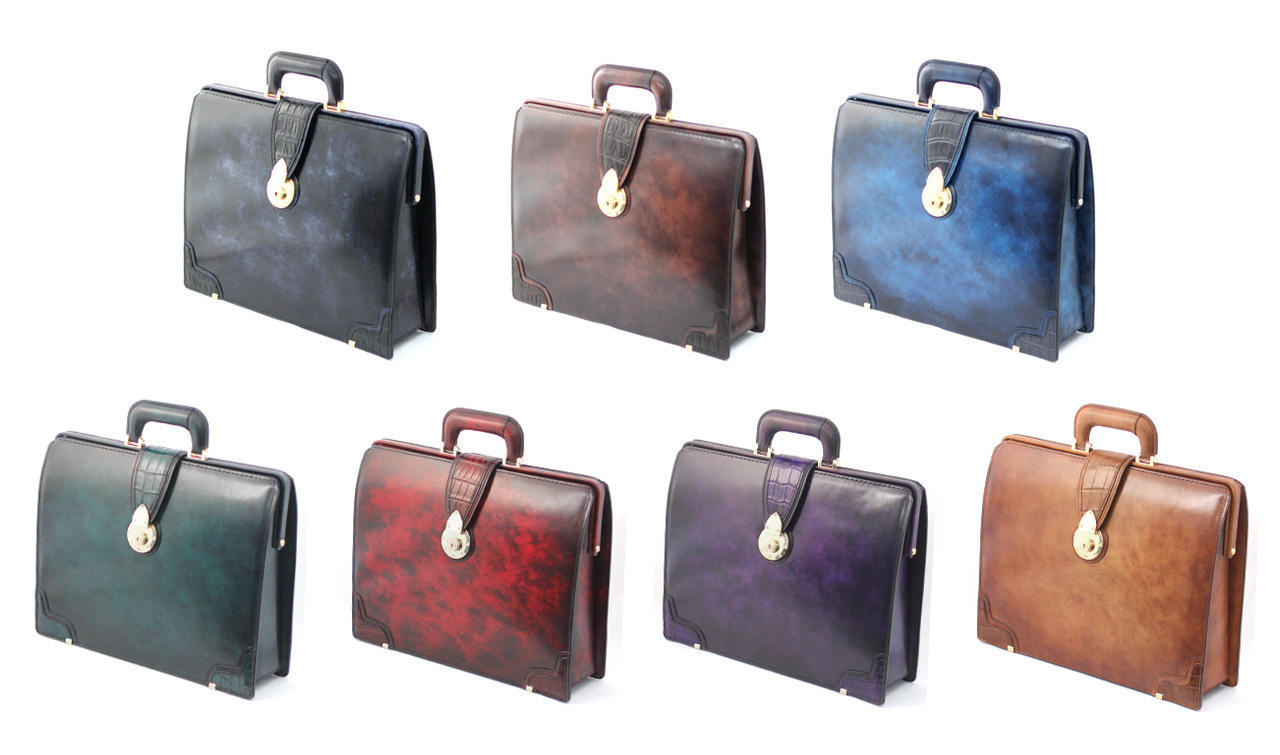 日本の匠の技】千手染×クロコダイルのダレスバッグ | クラウドファン