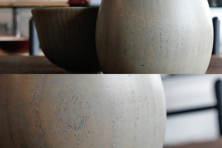 青色の漆器 人物画付き 自分で塗るごとに深みが増すブルーグレー。青漆の魅力を体験して