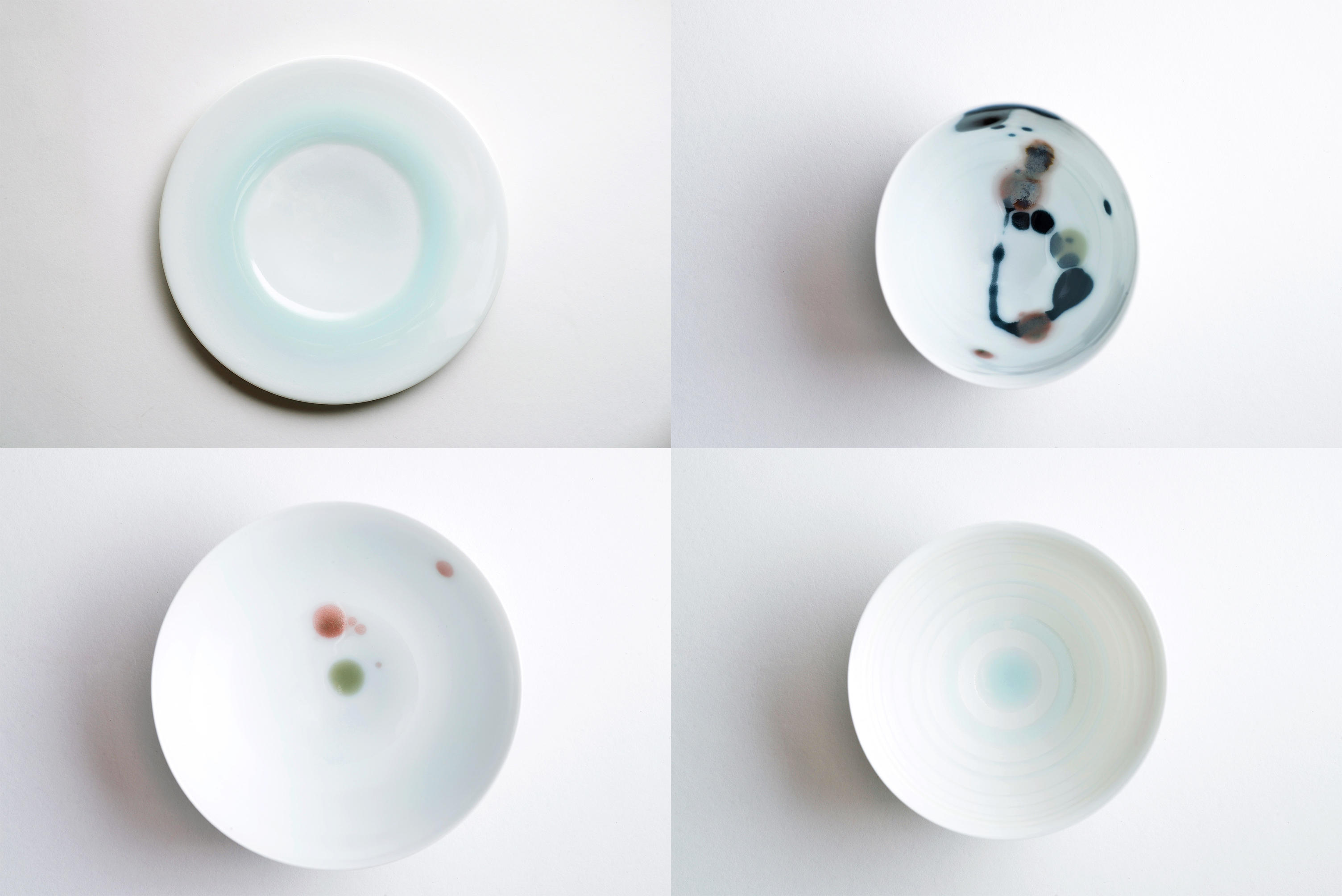 百田暁生］端正な器にとろりとかかる淡い青磁釉が魅力のモダン有田焼