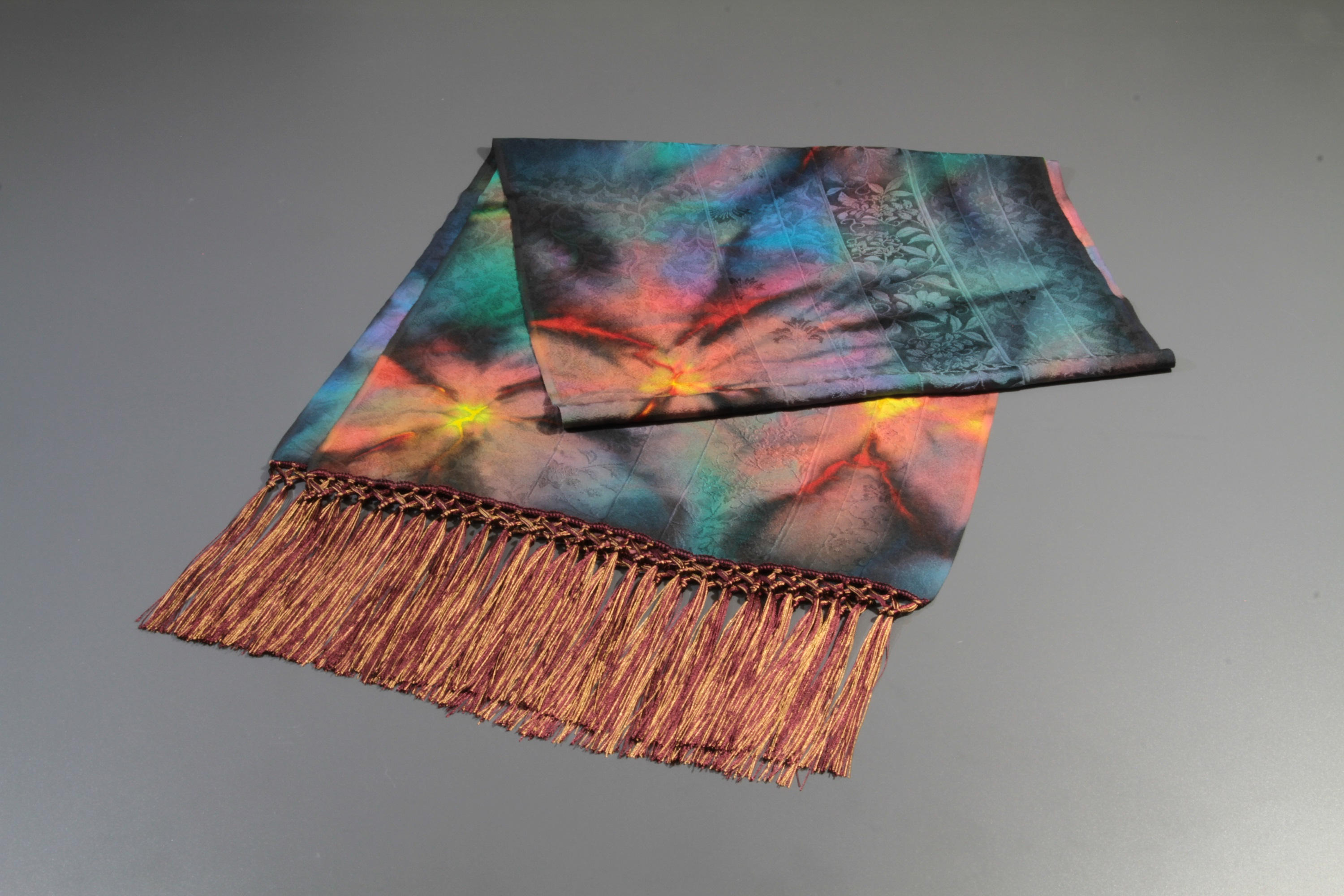 絞り シルクストール インドの伝統手工芸品 楽天市場】シルクカンタ