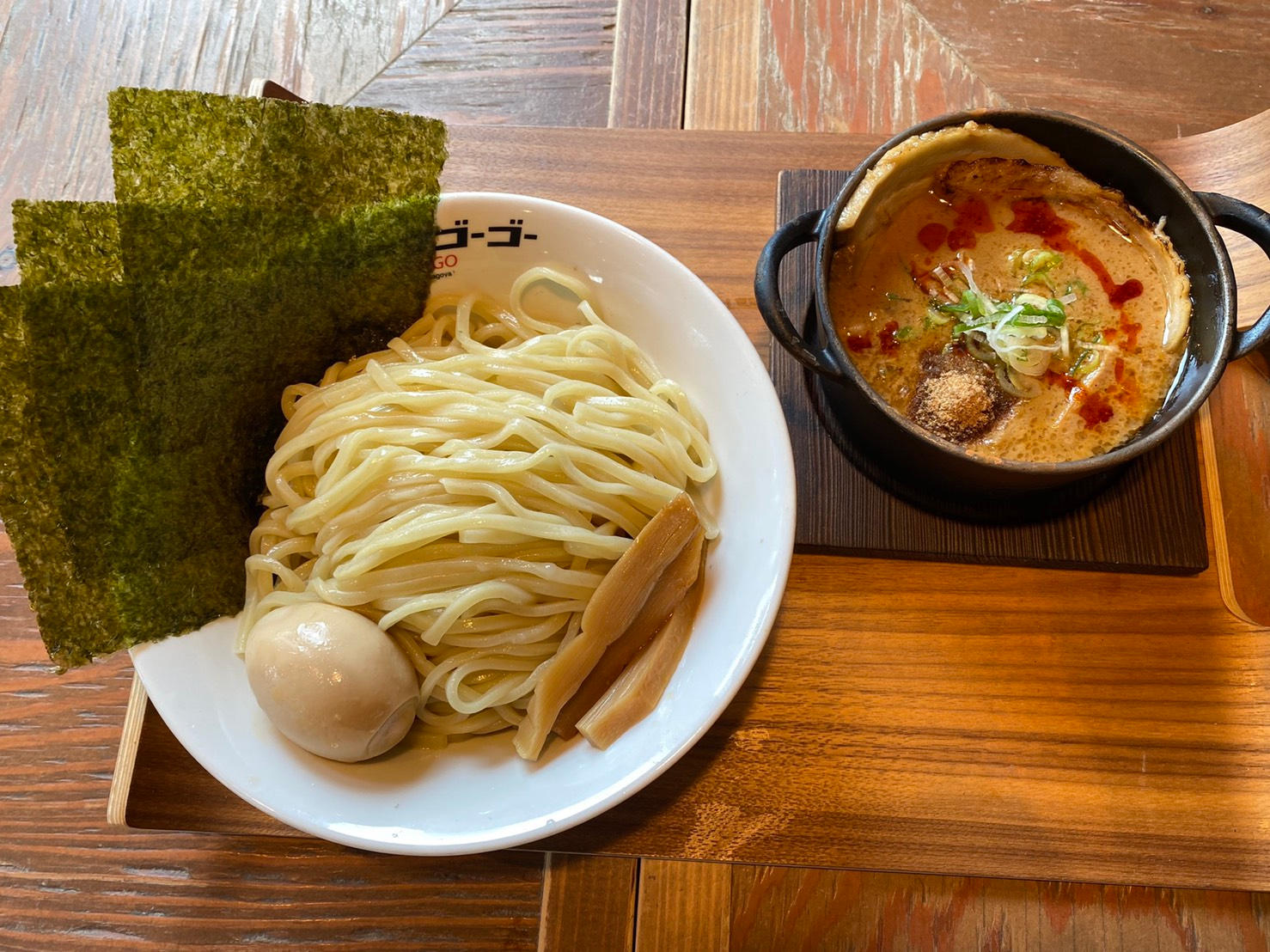 I【フジヤマ55】「全のせ濃厚つけ麺」＆「スタッフのTシャツ