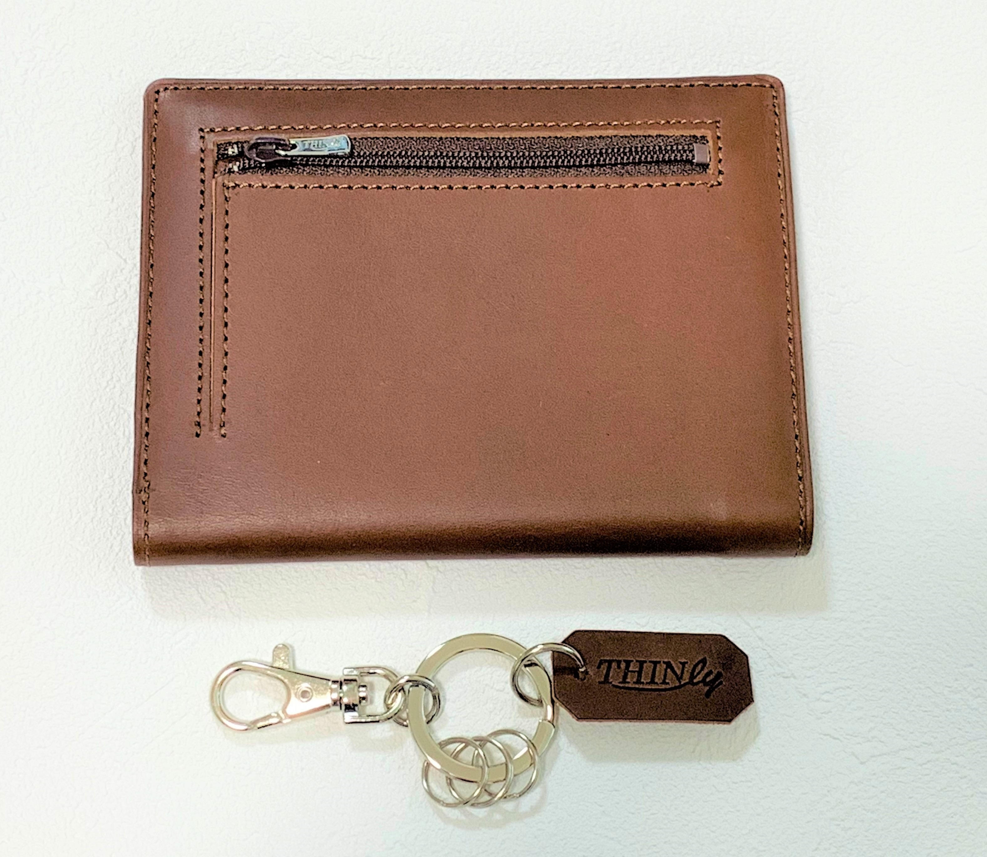 クラファン特別セット】薄い財布+キーホルダー付（チョコ） - (カード