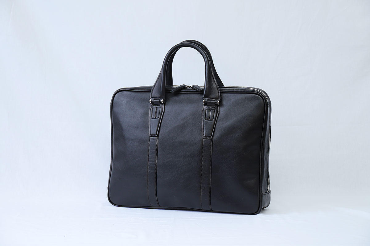 早割25％OFF】本革ブリーフケース(ブラック） - (【スマート】鞄