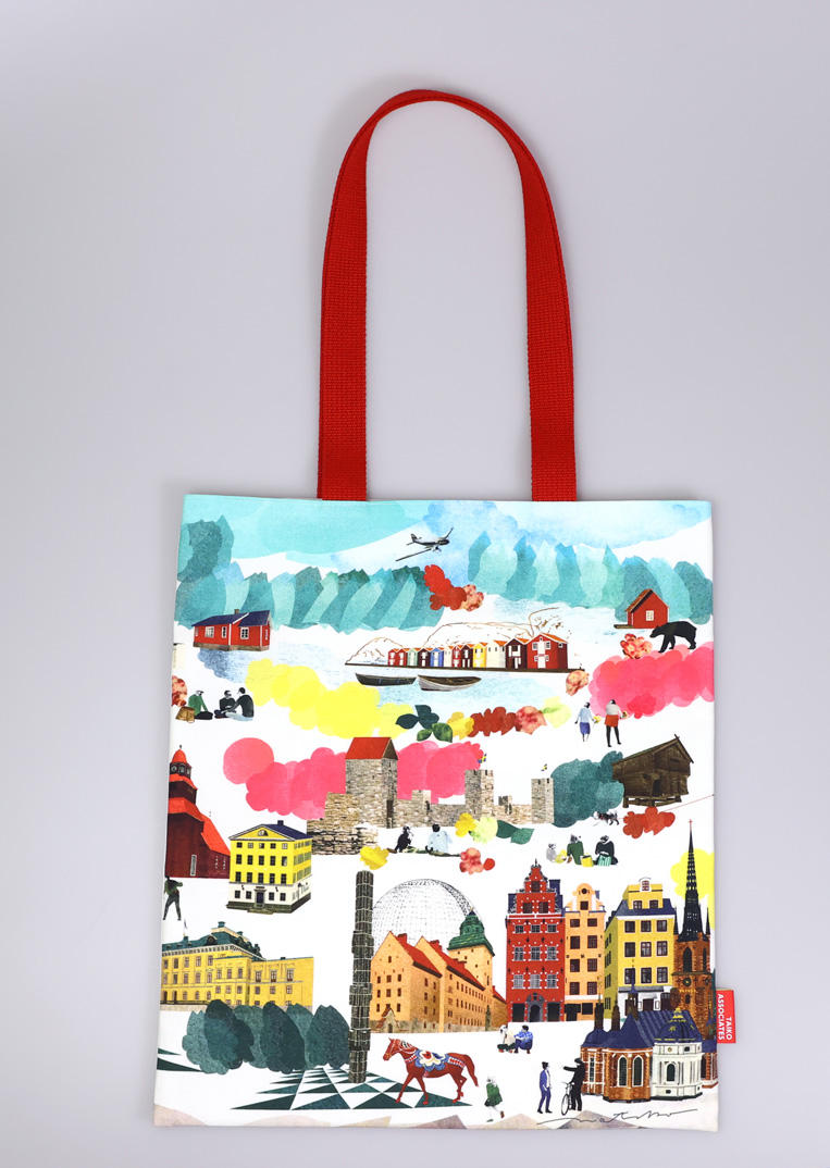 南三陸ミシン工房」縫製 プリントトートバッグ 「Natsko Seki 作