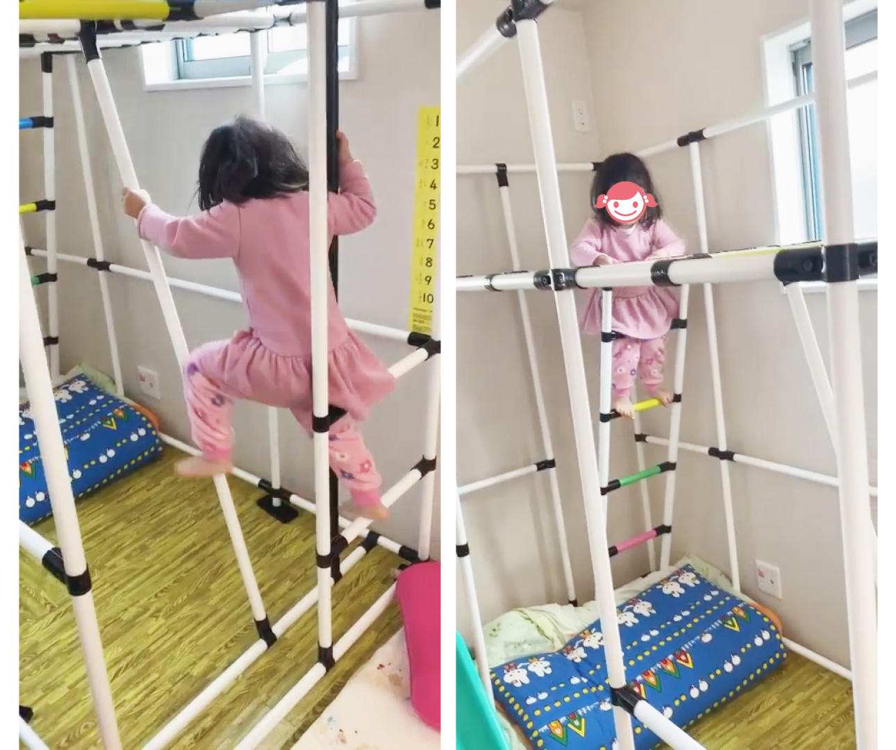 おうちで遊ぼう！イレクター製室内アスレチック「わくわくあそびっくす