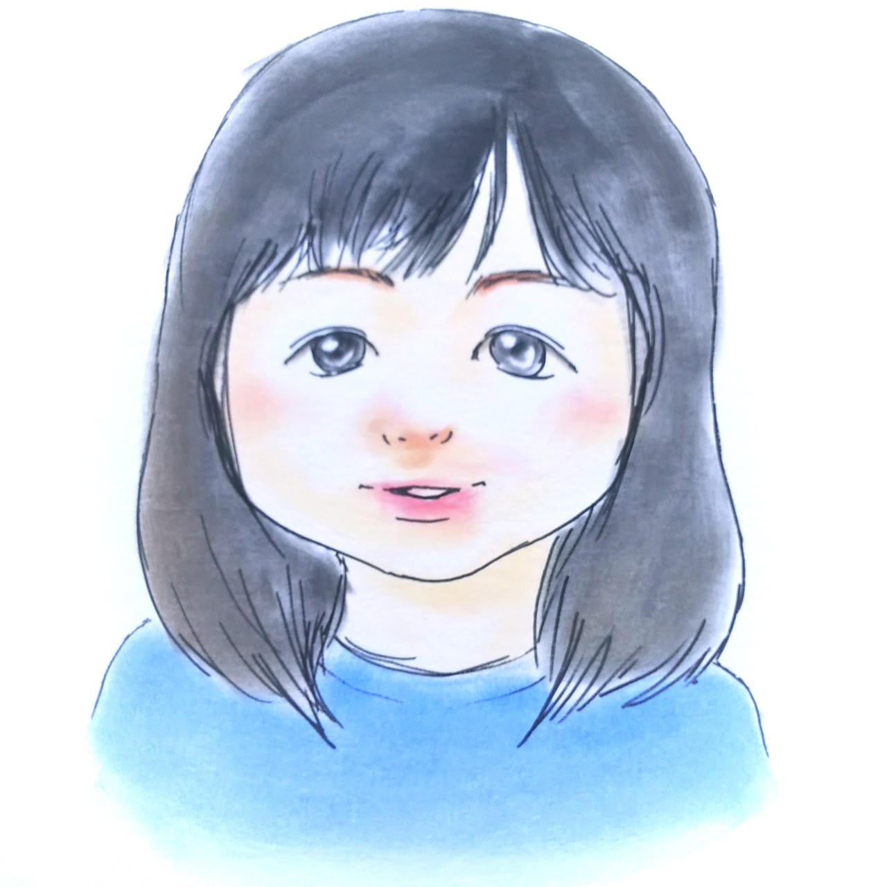 パステルで描く 選べる似顔絵 （人物2人） - (画集で繋がる支援を