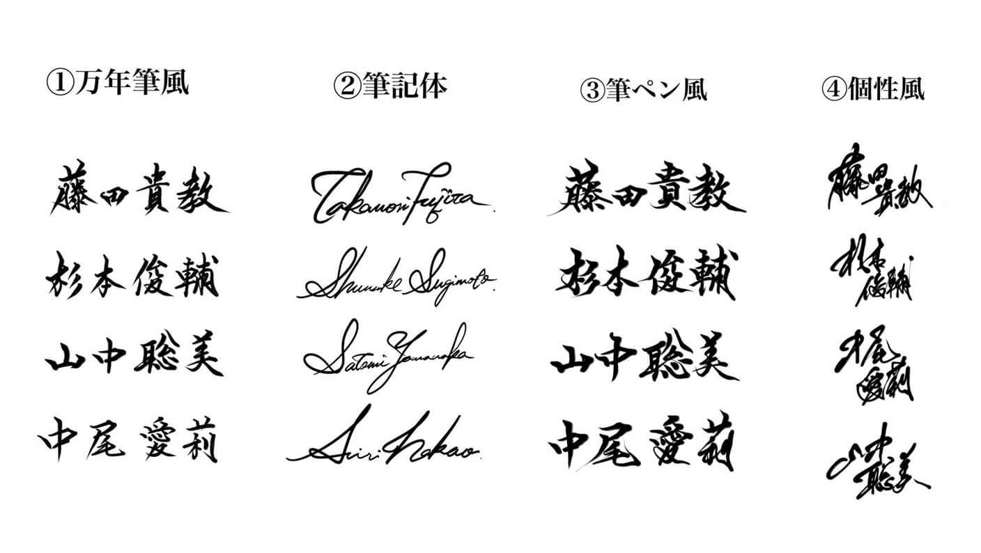 絶対に褒められる書道家が揮毫する「オリジナル美文字サイン」販売第一