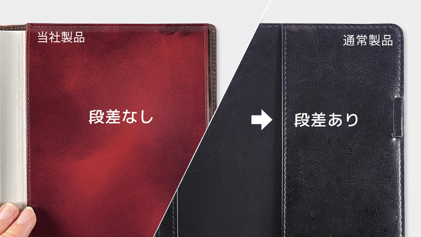2冊同時フルフラットで使える高級感と利便性に特化した本革ノート