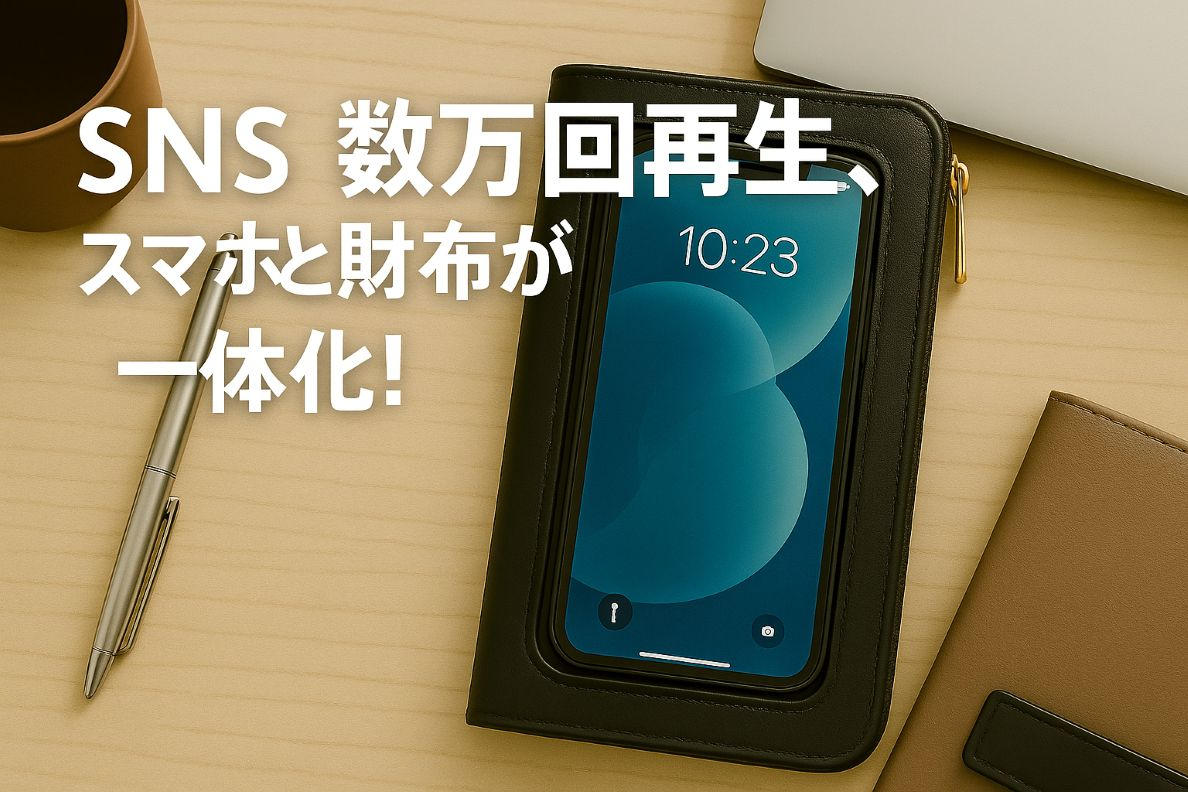 話題沸騰！スマホを財布に入れたまま操作も決済も完了！数万人が注目