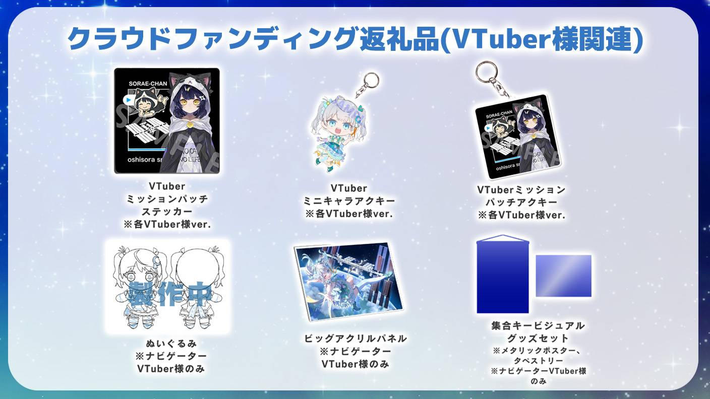 クラウドファンディングプロジェクト：推し宙スペースライブクラファン第２弾：宇宙ライブ配信をグッズと一緒に楽しもう！