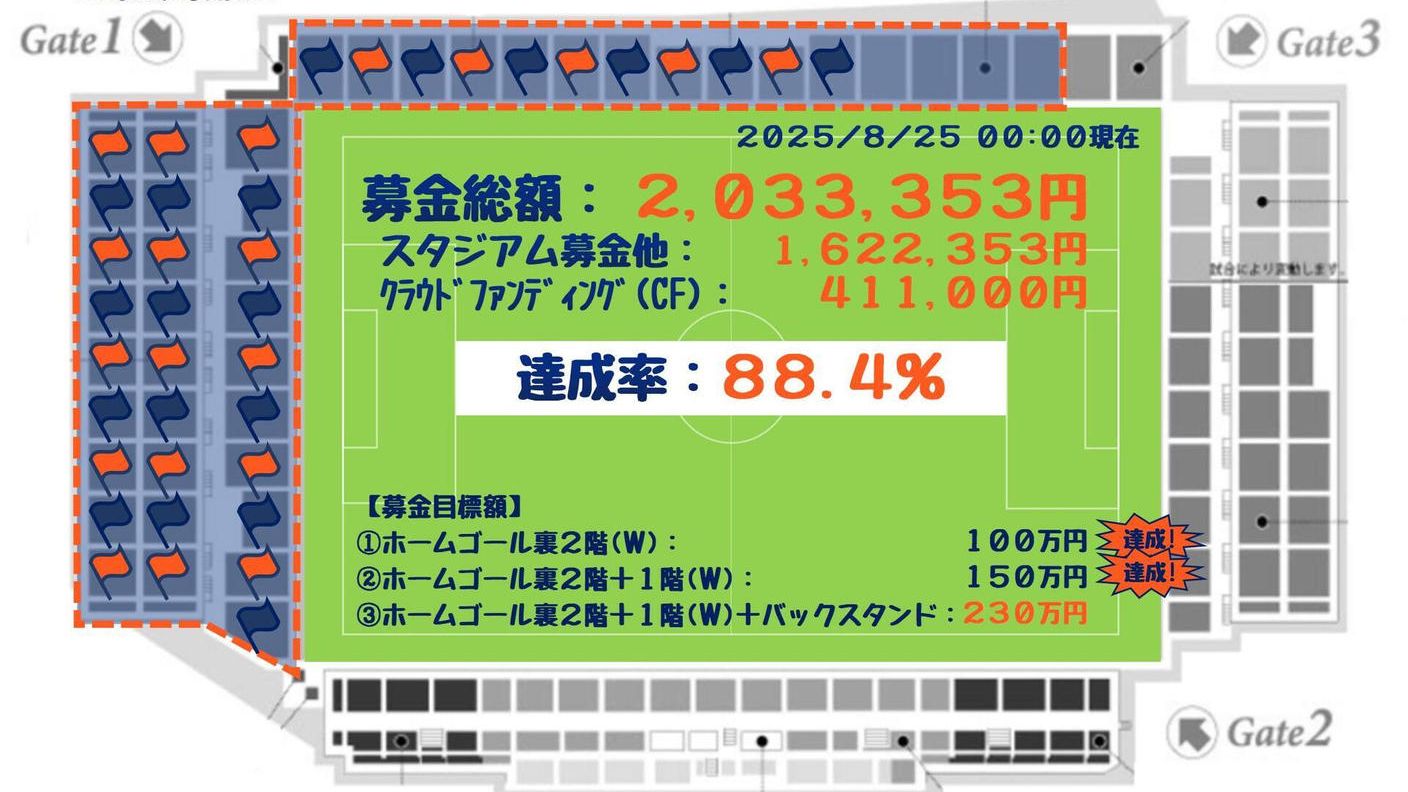 クラウドファンディングプロジェクト:RB大宮アルディージャ を応援するフラッグコレオ制作プロジェクト