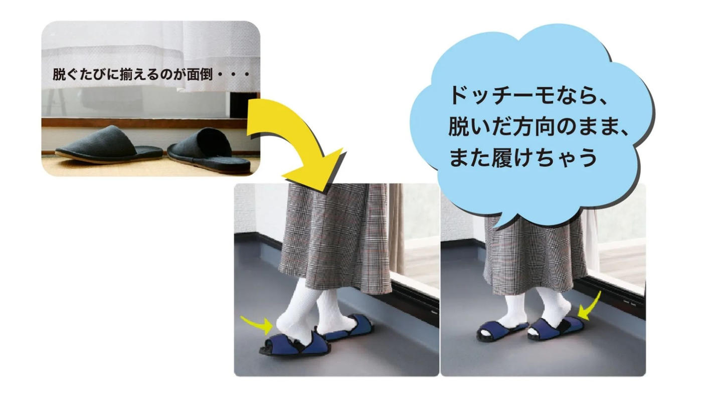 クラウドファンディングプロジェクト：サンダルの向きを気にしない暮らしへ。名もなき家事を減らす“ドッチーモ”
