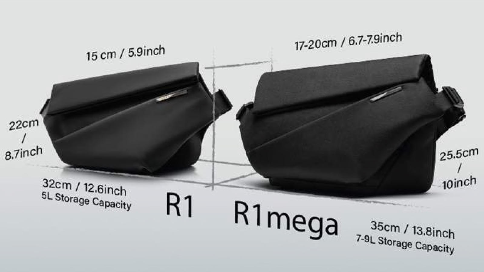 NIID MEGA PRO 防刃ver アンコール】14インチPC、ペットボトルまで収納！拡張型スリング｜NIID