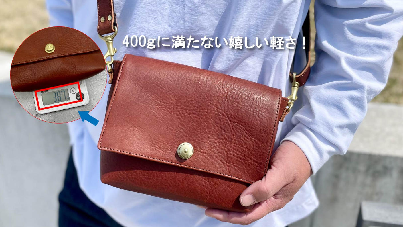 クラウドファンディングプロジェクト：身軽に外出したい！意外と多い必須アイテムがきちんと収まる『本革ミニショルダー』