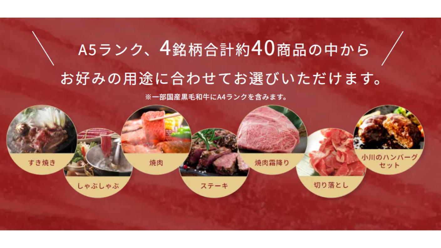 クラウドファンディングプロジェクト：【創業87年の想い】小川グループの極上和牛カタログギフト「Wagyu Selection」誕生。