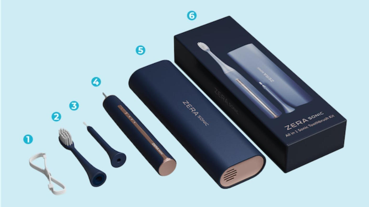 クラウドファンディングプロジェクト：UVクリーナーとマイクロファンでいつでも新品同様衛生的！2Way音波ブラシセット