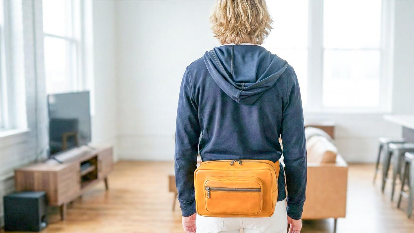 クラウドファンディングプロジェクト：【ポケットに戻れない】3秒アクセス搭載 東京レザーの3WAYボディバッグ【7営業日以内で発送】