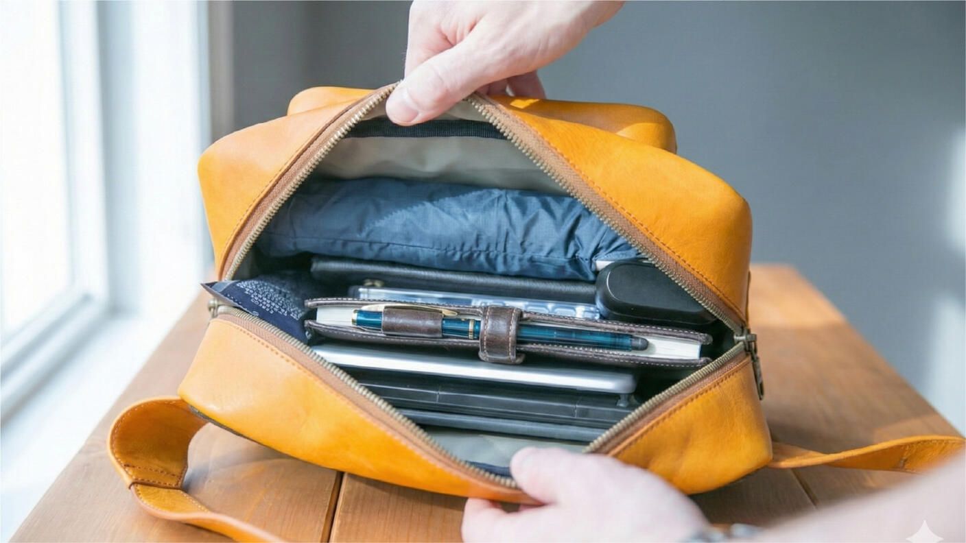 クラウドファンディングプロジェクト：【ポケットに戻れない】3秒アクセス搭載 東京レザーの3WAYボディバッグ【7営業日以内で発送】