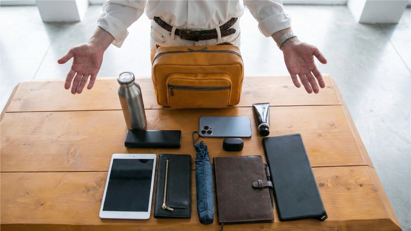 クラウドファンディングプロジェクト：【ポケットに戻れない】3秒アクセス搭載 東京レザーの3WAYボディバッグ【7営業日以内で発送】