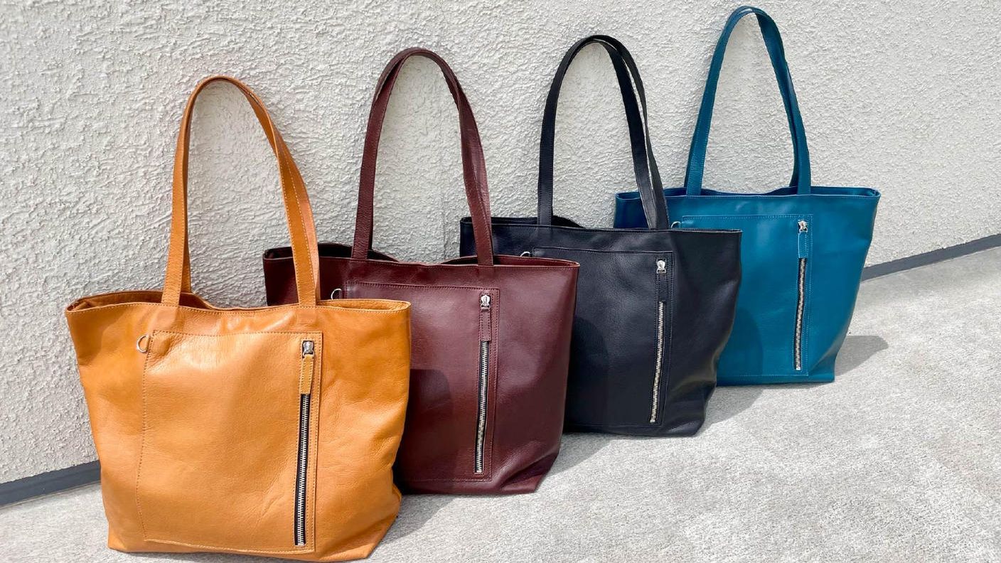 クラウドファンディングプロジェクト：デッドストック革を愛着の湧くモノへ。軽くて折り畳める！本革をラフに楽しむバッグ