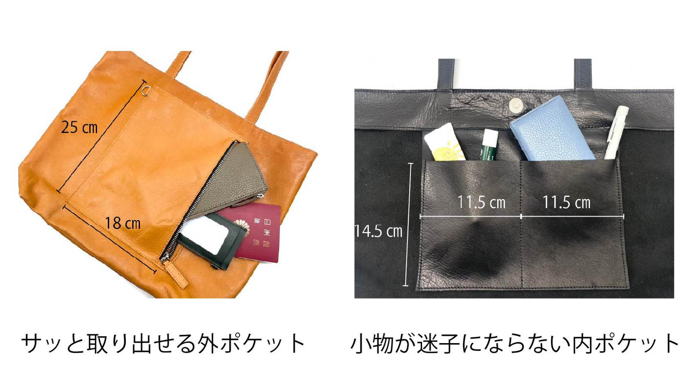 クラウドファンディングプロジェクト：デッドストック革を愛着の湧くモノへ。軽くて折り畳める！本革をラフに楽しむバッグ