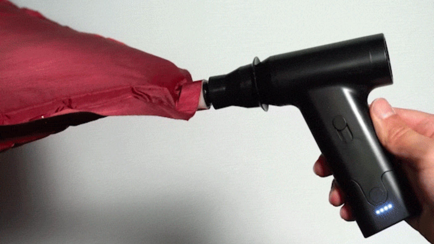 クラウドファンディングプロジェクト：送風・吸引！車やおうちでの掃除にもアウトドアにも最適な小型の2wayエアダスター