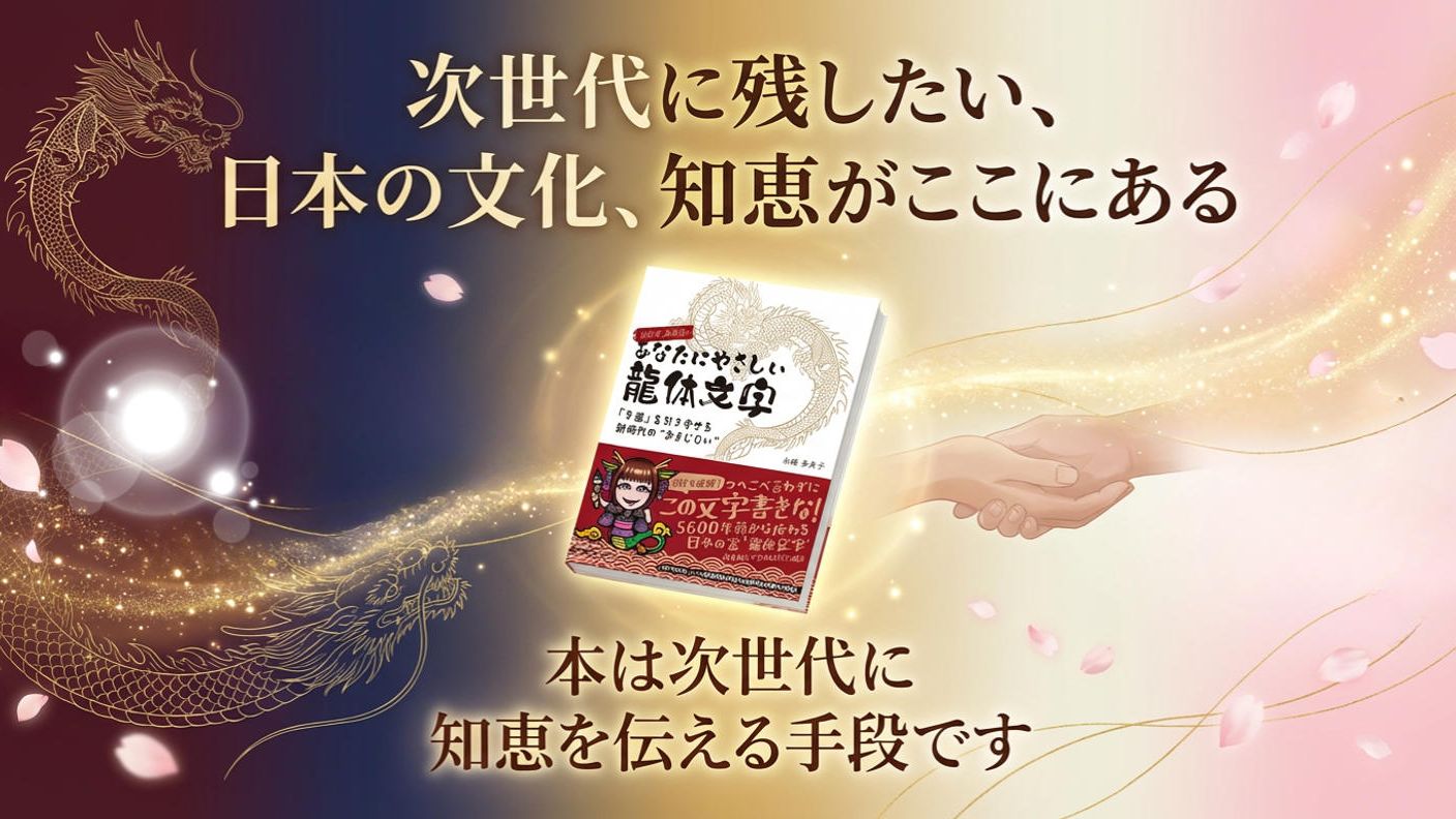 クラウドファンディングプロジェクト：【日本の文化】龍体文字の使い方をわかりやすく綴った本を次世代に残したい！