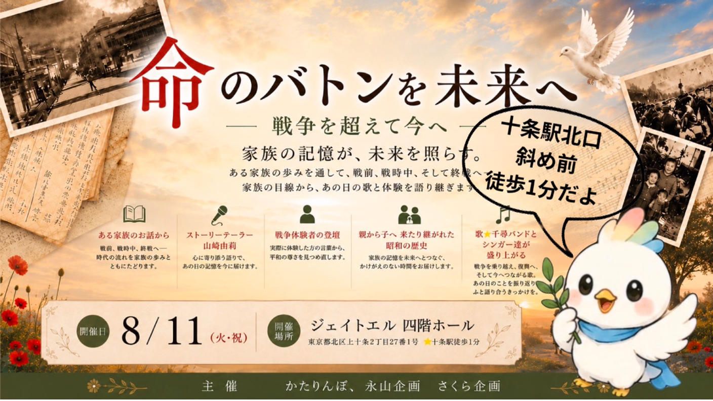 クラウドファンディングプロジェクト：命のバトンを未来へ