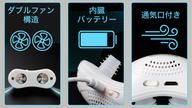 クラウドファンディングプロジェクト：ワイヤレス＆ダブルファン構造で睡眠中の呼吸を自然にサポート【いびきデバイス】