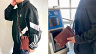 クラウドファンディングプロジェクト：入れたまま充電&決済OK！スマートで大人の品格が漂う本革ヴィンテージスマホショルダー