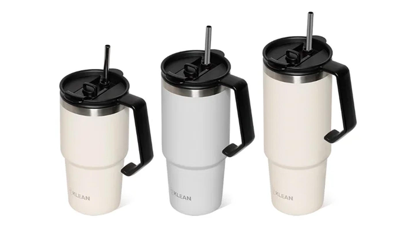 特許取得！ステンレスストローが飛び出す。大容量ハンドル付き保温保冷